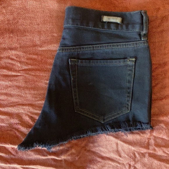 Dark Wash Jean Short Shorts - Picture 8 of 16